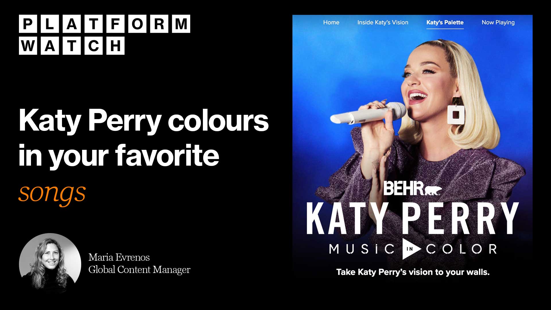 Katy Perry colours in your favourite songs - Wavemaker Global